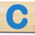 Everearth Bamboo Letter C Uppercase