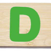 Everearth Bamboo Letter D Uppercase