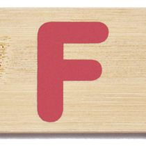 Everearth Name Train Bamboo Letter F
