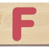 Everearth Name Train Bamboo Letter F