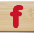 Everearth Name Train Bamboo Letter f lowercase