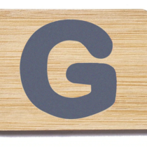 Everearth Name Train Bamboo Letter G Uppercase