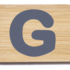 Everearth Name Train Bamboo Letter G Uppercase