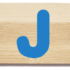 Everearth Name Train Bamboo Letter J Uppercase