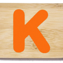 Everearth Name Train Bamboo Letter K Uppercase