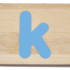 Everearth Name Train Bamboo Letter K Lowercase