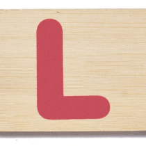 Everearth Name Train Bamboo Letter L Uppercase