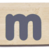 Everearth Name Train Bamboo Letter M Lowercase