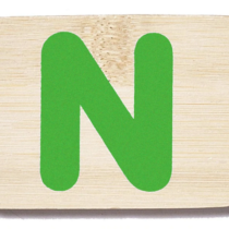 Everearth Name Train Bamboo Letter N Uppercase