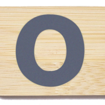 Everearth Bamboo Name Train Carriage Letter O Uppercase