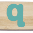 Everearth Name Train Bamboo Letter Q Lowercase