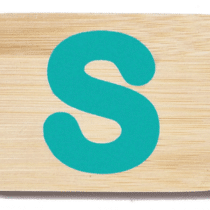 Everearth Name Train Bamboo Letter S Uppercase