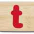 Everearth Name Train Bamboo Letter T Lowercase