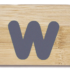 Everearth Name Train Bamboo Letter W Lowercase