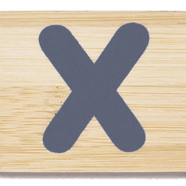 Everearth Name Train Bamboo Letter X Uppercase