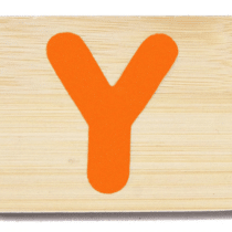 Everearth Name Train Bamboo Letter Y Uppercase