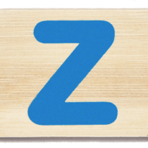 Everearth Name Train Bamboo Letter Z Uppercase