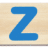 Everearth Name Train Bamboo Letter Z Uppercase
